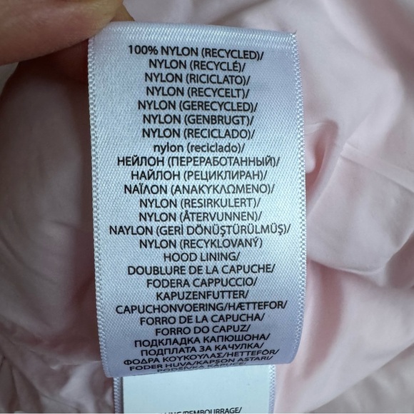 Ralph Lauren Pink Snowsuit Bib Baby Girl 9M White Duck Down Filler - Picture 4 of 6